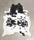 Black and White XX-Large Brazilian Cowhide Rug 8'6"H x 7'3"W #B12724 by Hudson Hides