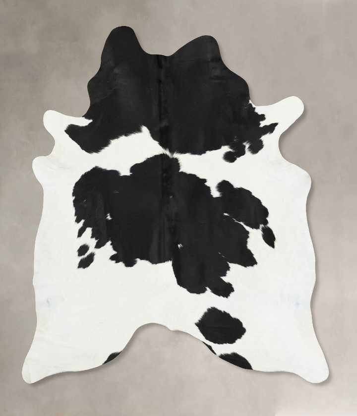 Black and White X-Large Brazilian Cowhide Rug 8'0"H x 6'2"W #B12746 by Hudson Hides