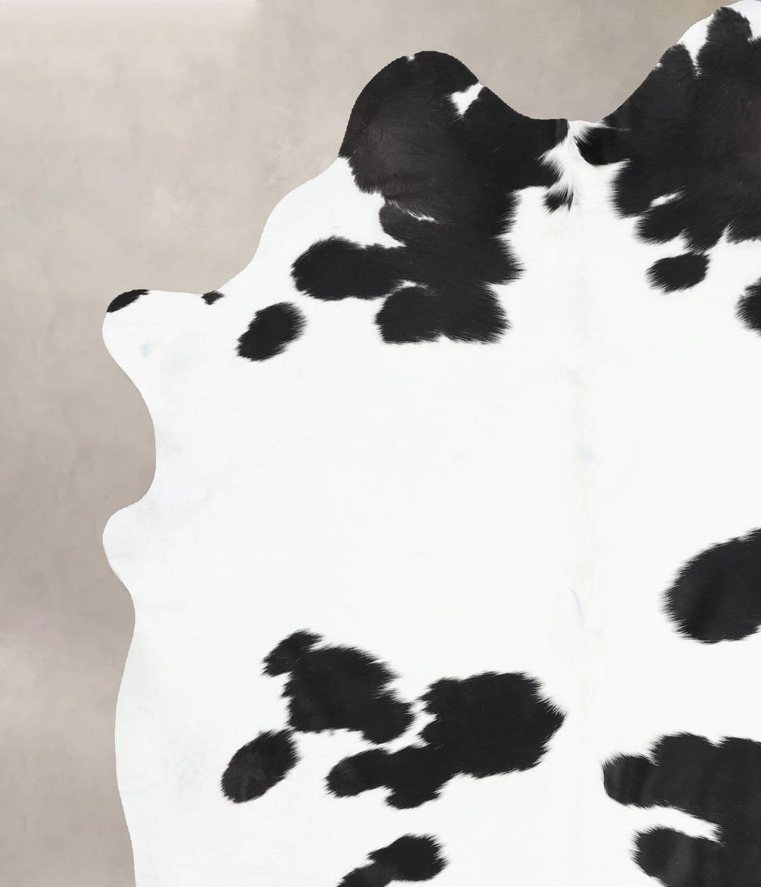 Black and White XX-Large Brazilian Cowhide Rug 7'10"H x 6'6"W #B12747 