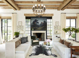 Salt and Pepper Black X-Large Brazilian Cowhide Rug 7'10"H x 6'0"W #B12767 by Hudson Hides