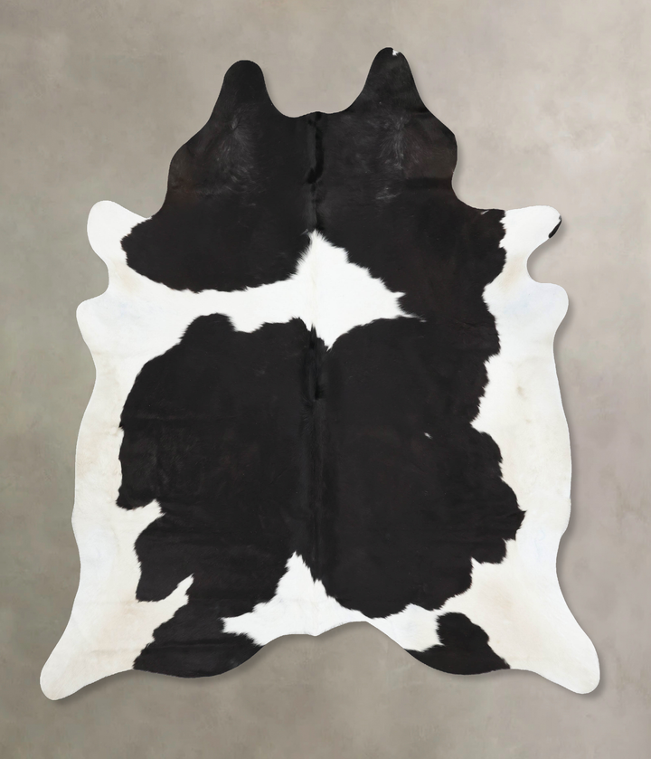 Black and White XX-Large Brazilian Cowhide Rug 8'8"H x 7'3"W #B12771 by Hudson Hides