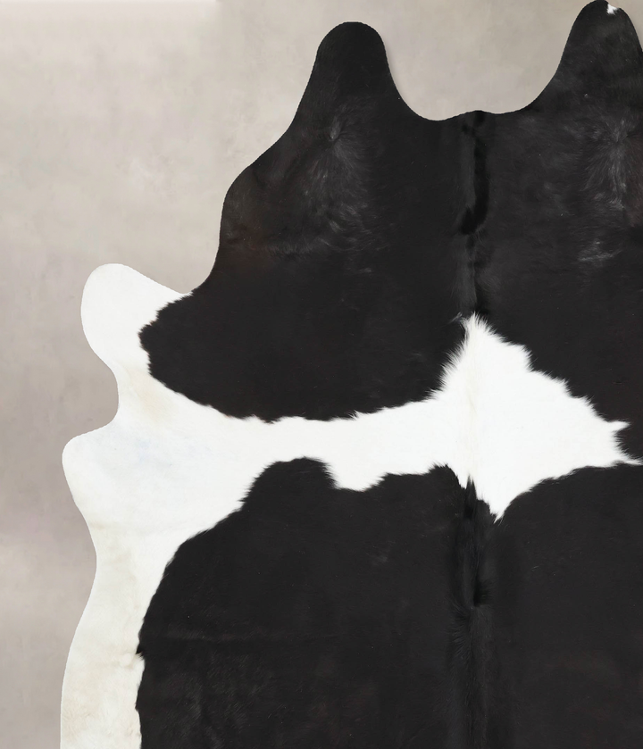 Black and White XX-Large Brazilian Cowhide Rug 8'8"H x 7'3"W #B12771 by Hudson Hides