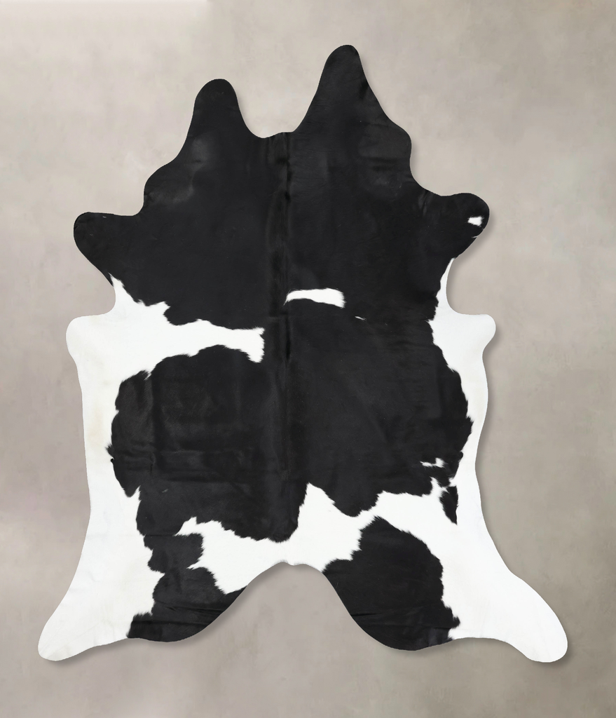 Black and White XX-Large Brazilian Cowhide Rug 9'3"H x 8'1"W #B12772 by Hudson Hides