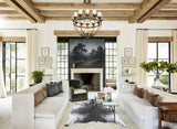 Salt and Pepper Black X-Large Brazilian Cowhide Rug 7'0"H x 5'10"W #B12773 by Hudson Hides