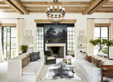 Salt and Pepper Black X-Large Brazilian Cowhide Rug 7'6"H x 6'7"W #B12775 by Hudson Hides
