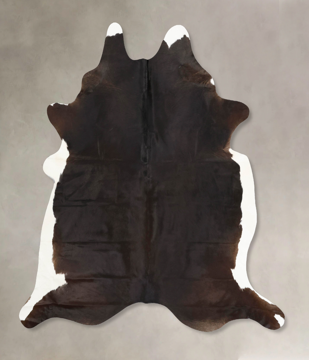 Chocolate X-Large Brazilian Cowhide Rug 7'7"H x 6'5"W #B12783 by Hudso