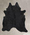 Solid Black X-Large Brazilian Cowhide Rug 7'8