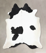 Black and White XX-Large Brazilian Cowhide Rug 7'11"H x 7'2"W #B12793 by Hudson Hides