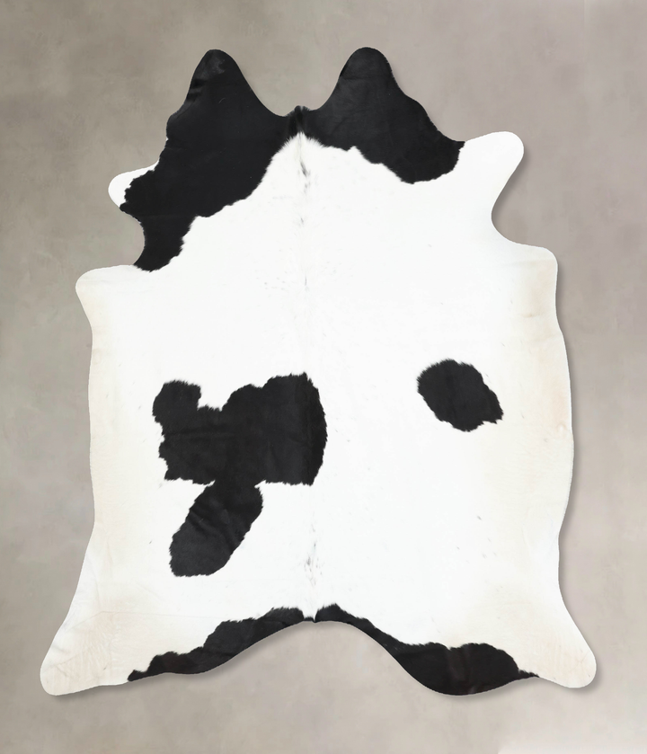 Black and White XX-Large Brazilian Cowhide Rug 7'11"H x 7'2"W #B12793 by Hudson Hides
