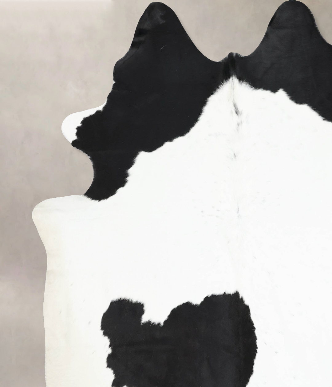 Black and White XX-Large Brazilian Cowhide Rug 7'11"H x 7'2"W #B12793 