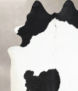 Black and White XX-Large Brazilian Cowhide Rug 7'11"H x 7'2"W #B12793 by Hudson Hides