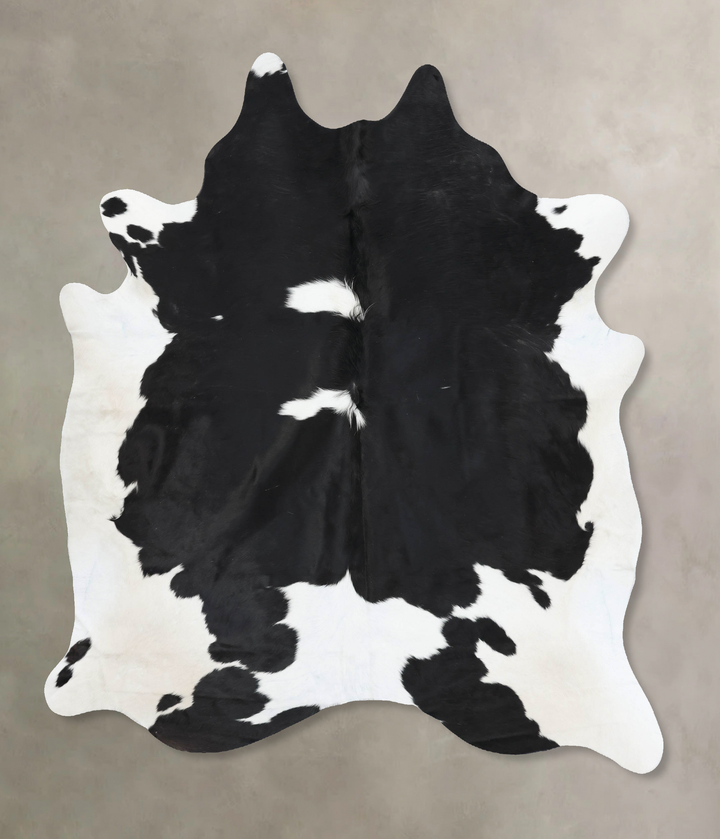 Black and White XX-Large Brazilian Cowhide Rug 7'11"H x 6'5"W #B12794 by Hudson Hides