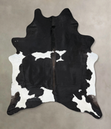 Black and White XX-Large Brazilian Cowhide Rug 8'9"H x 7'0"W #B12795 by Hudson Hides