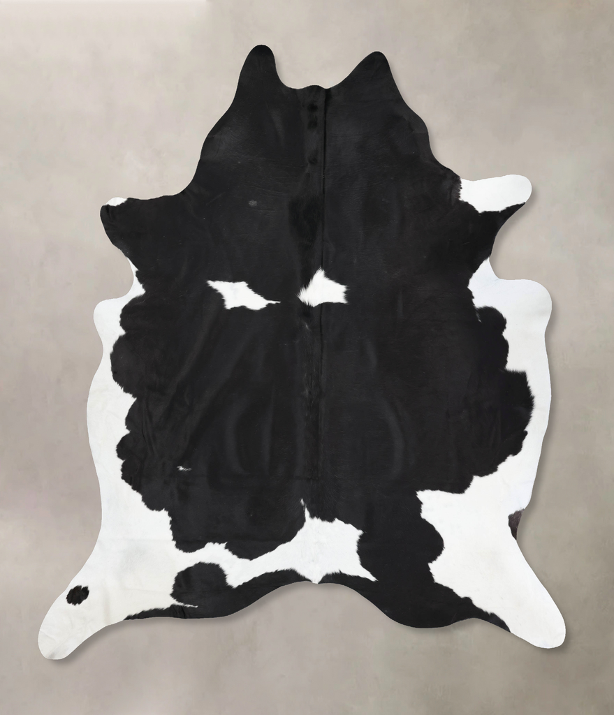 Black and White XX-Large Brazilian Cowhide Rug 9'3"H x 8'0"W #B12799 by Hudson Hides