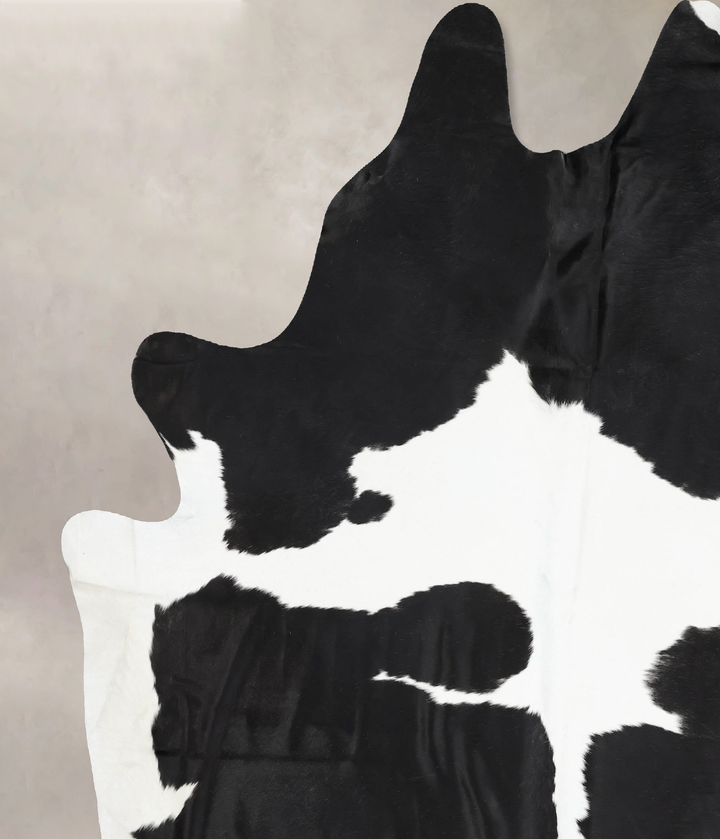Black and White XX-Large Brazilian Cowhide Rug 9'3"H x 7'8"W #B12801 by Hudson Hides