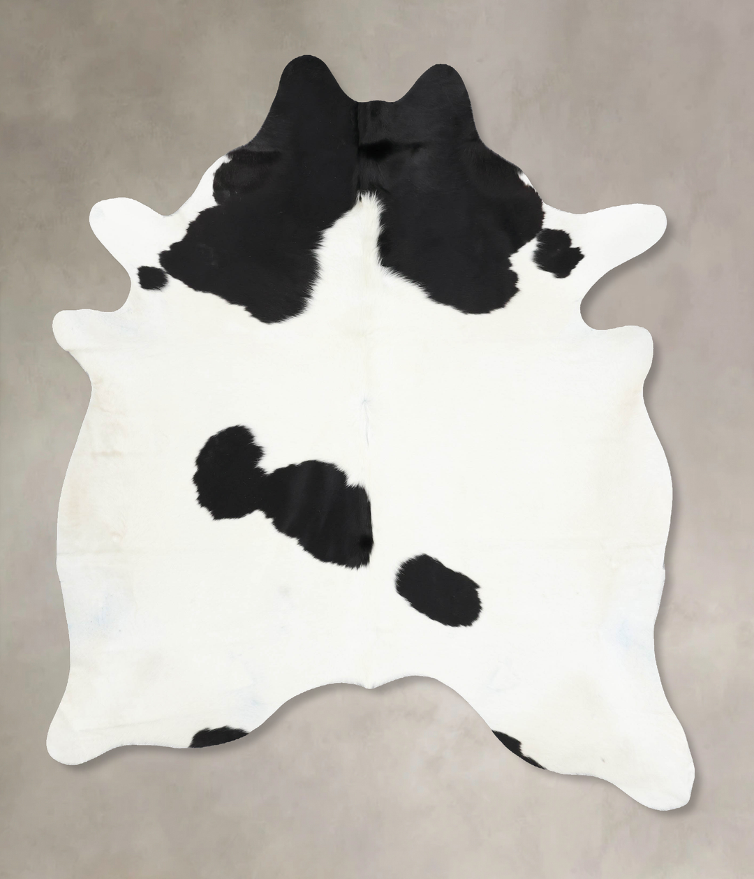 Black and White X-Large Brazilian Cowhide Rug 7'8"H x 6'4"W #B12802 by