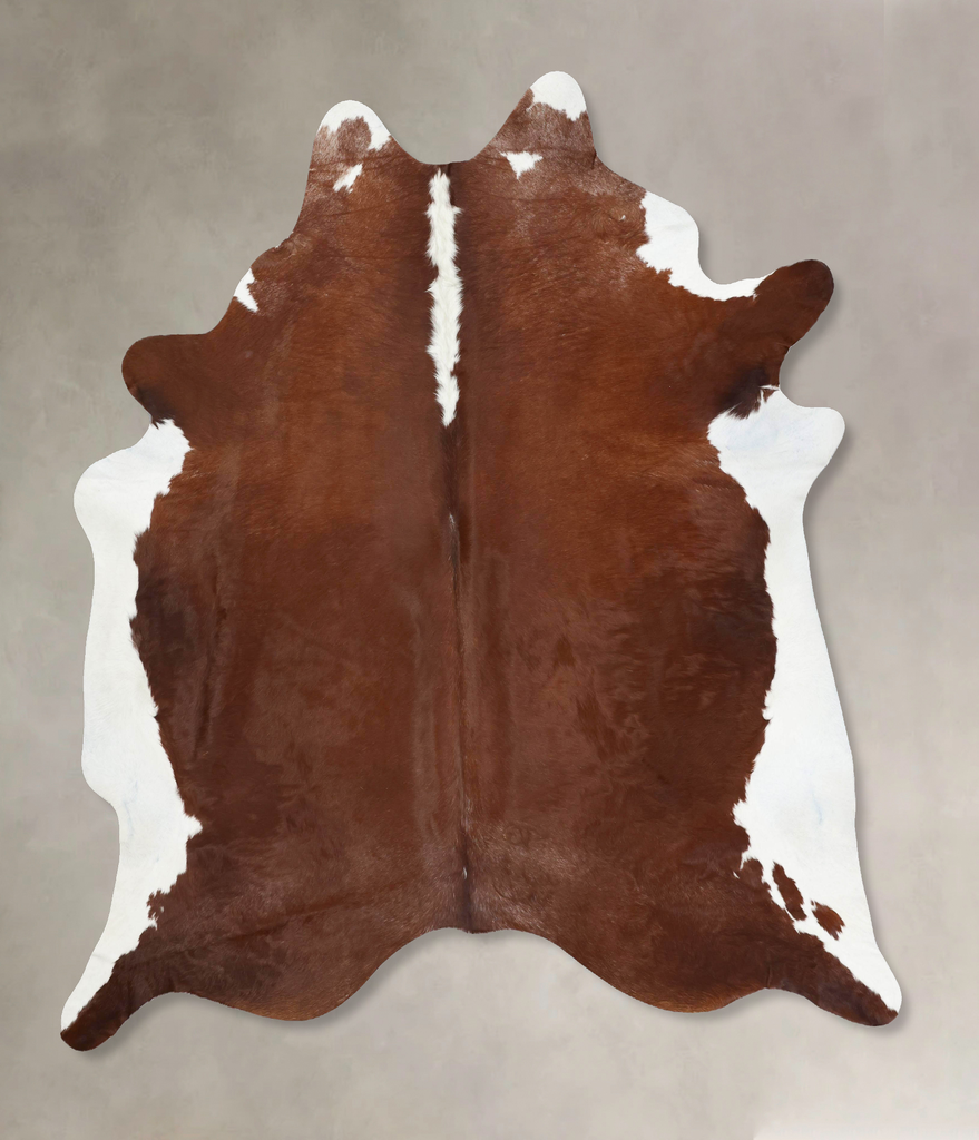 Hereford XX-Large Brazilian Cowhide Rug 8'8"H x 7'4"W #B12803 by Hudson Hides