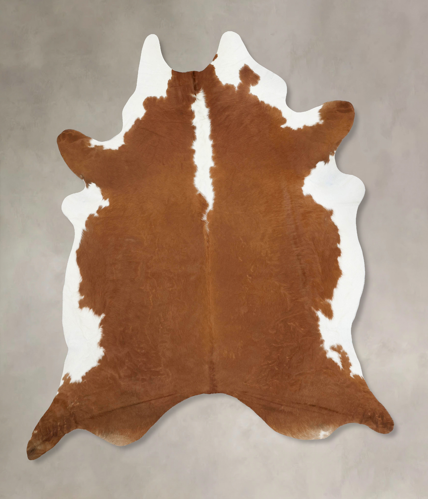 Hereford XX-Large Brazilian Cowhide Rug 9'3"H x 7'6"W #B12805 by Hudson Hides