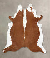 Hereford XX-Large Brazilian Cowhide Rug 8'5"H x 7'0"W #B12806 by Hudson Hides