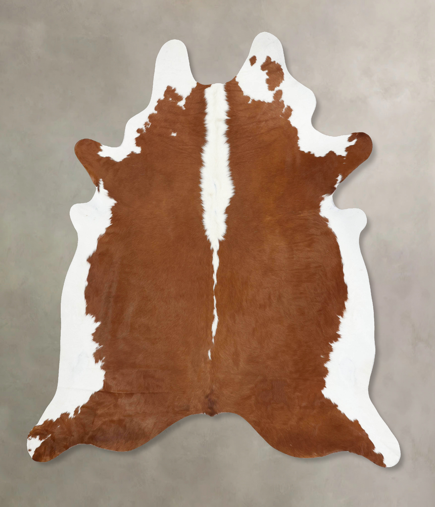 Hereford XX-Large Brazilian Cowhide Rug 8'5"H x 7'0"W #B12806 by Hudson Hides