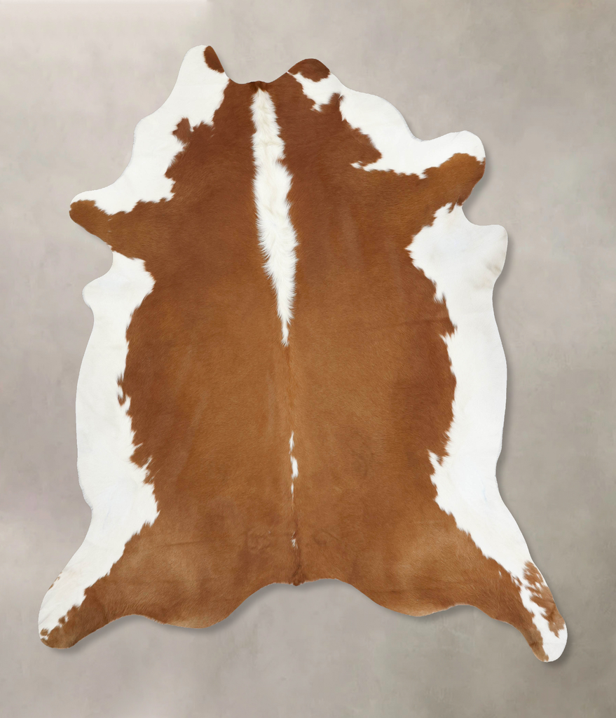Hereford XX-Large Brazilian Cowhide Rug 8'10"H x 8'1"W #B12807 by Hudson Hides