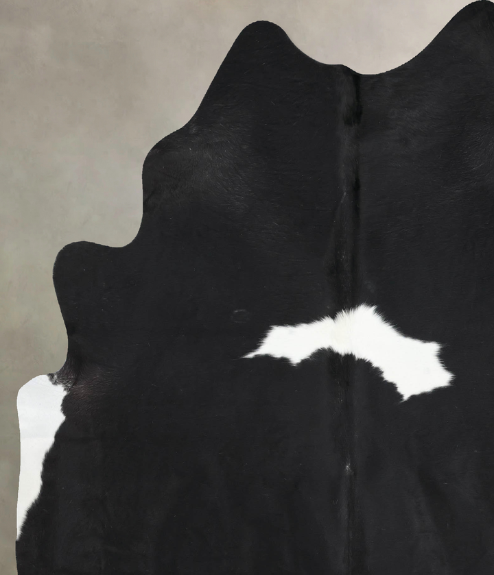 Black and White X-Large Brazilian Cowhide Rug 7'11"H x 6'2"W #B12809 by Hudson Hides