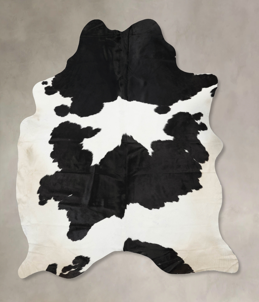 Black and White XX-Large Brazilian Cowhide Rug 9'0"H x 7'2"W #B12813 by Hudson Hides