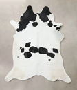 Black and White XX-Large Brazilian Cowhide Rug 8'6"H x 6'11"W #B12814 by Hudson Hides