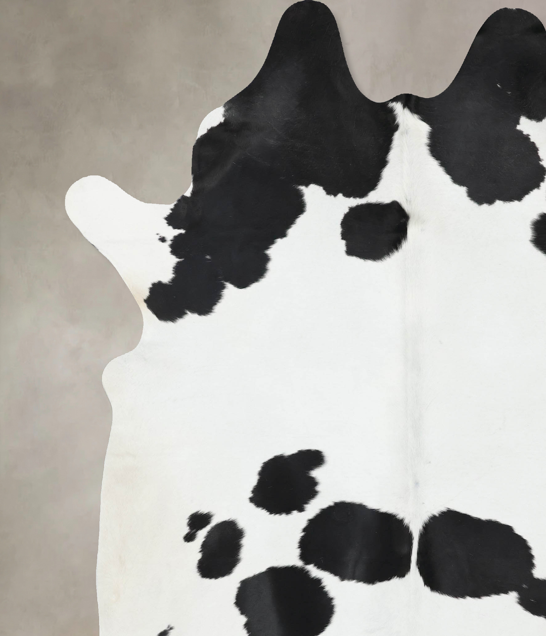 Black and White XX-Large Brazilian Cowhide Rug 8'6"H x 6'11"W #B12814 