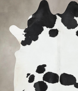 Black and White XX-Large Brazilian Cowhide Rug 8'6"H x 6'11"W #B12814 by Hudson Hides