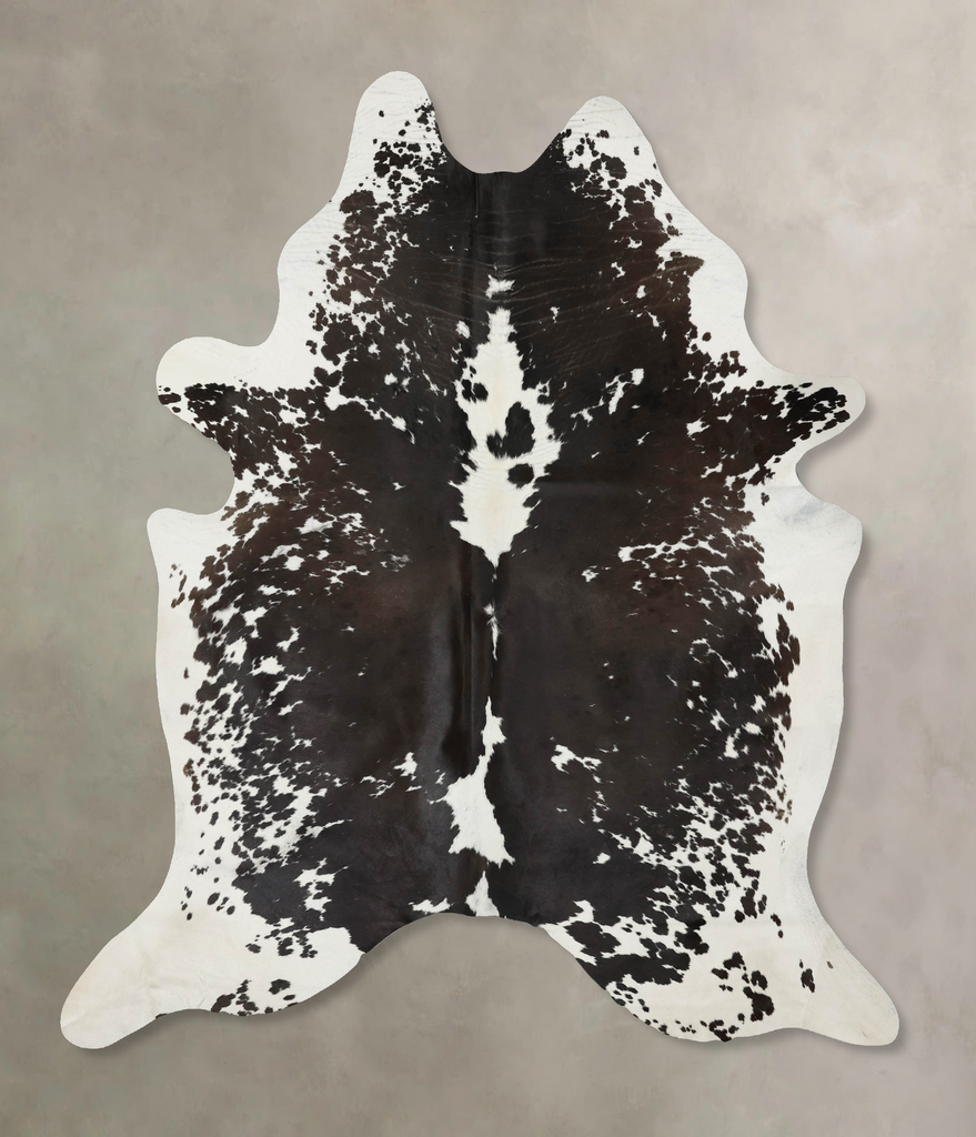 Black and White XX-Large Brazilian Cowhide Rug 8'2"H x 6'8"W #B12816 by Hudson Hides