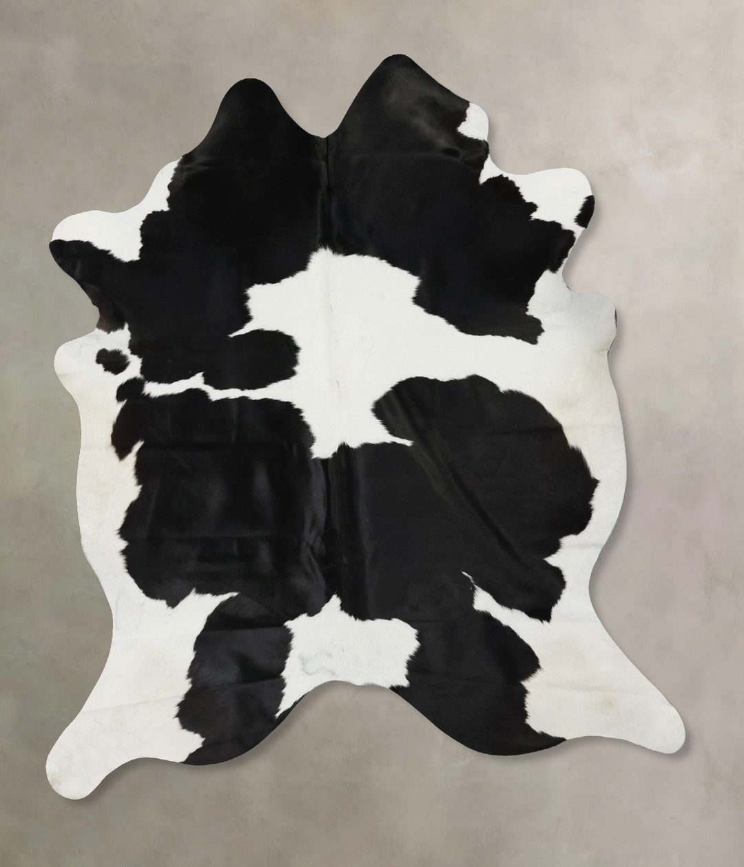 Black and White XX-Large Brazilian Cowhide Rug 7'9"H x 6'9"W #B12817 b