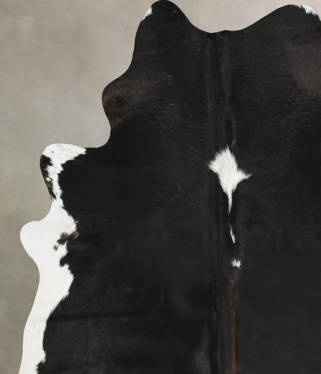 Black and White X-Large Brazilian Cowhide Rug 7'10"H x 6'1"W #B12819 b