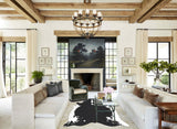 Black and White XX-Large Brazilian Cowhide Rug 7'10"H x 6'7"W #B12820 by Hudson Hides