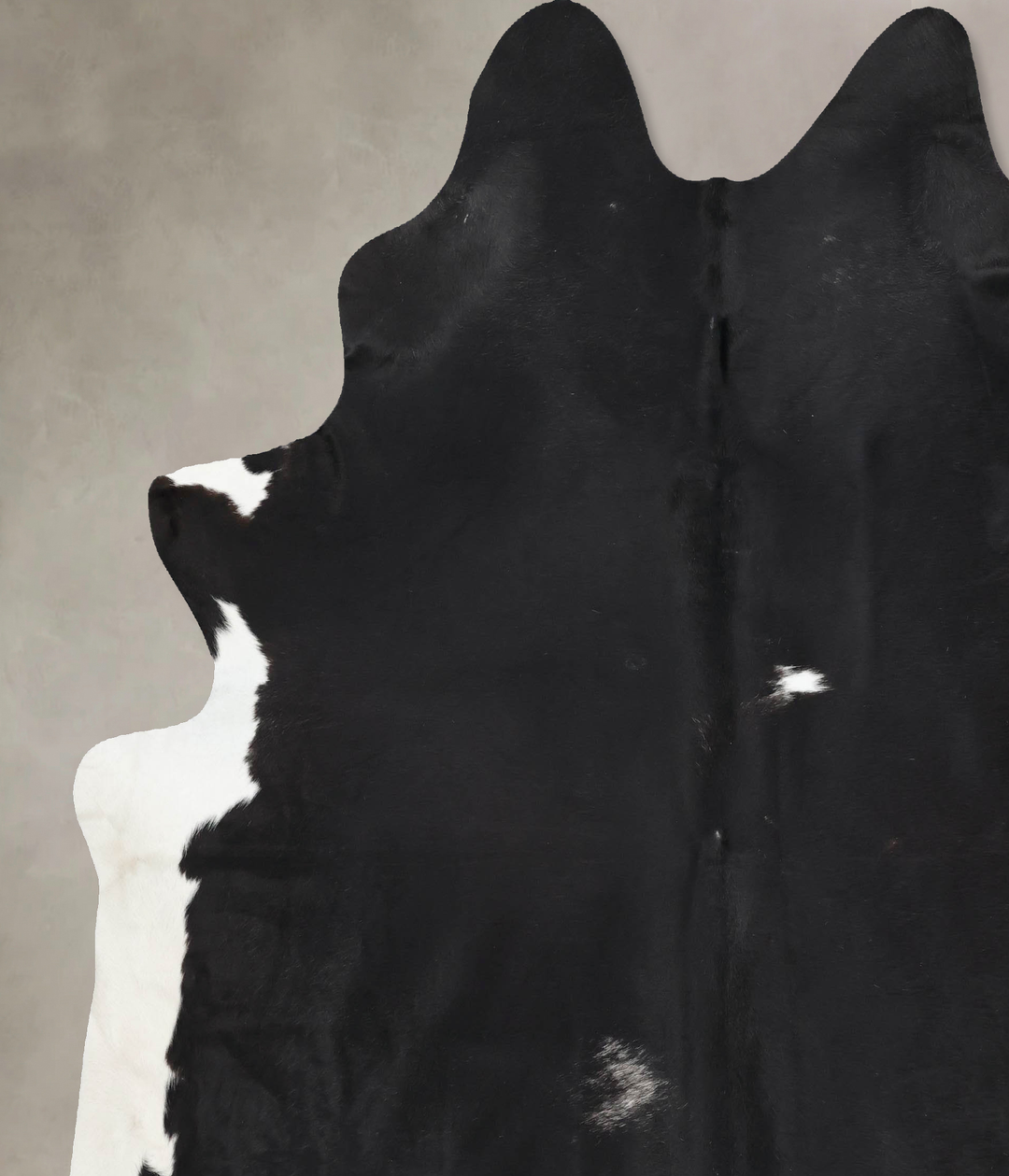 Black and White XX-Large Brazilian Cowhide Rug 8'9"H x 7'6"W #B12823 b