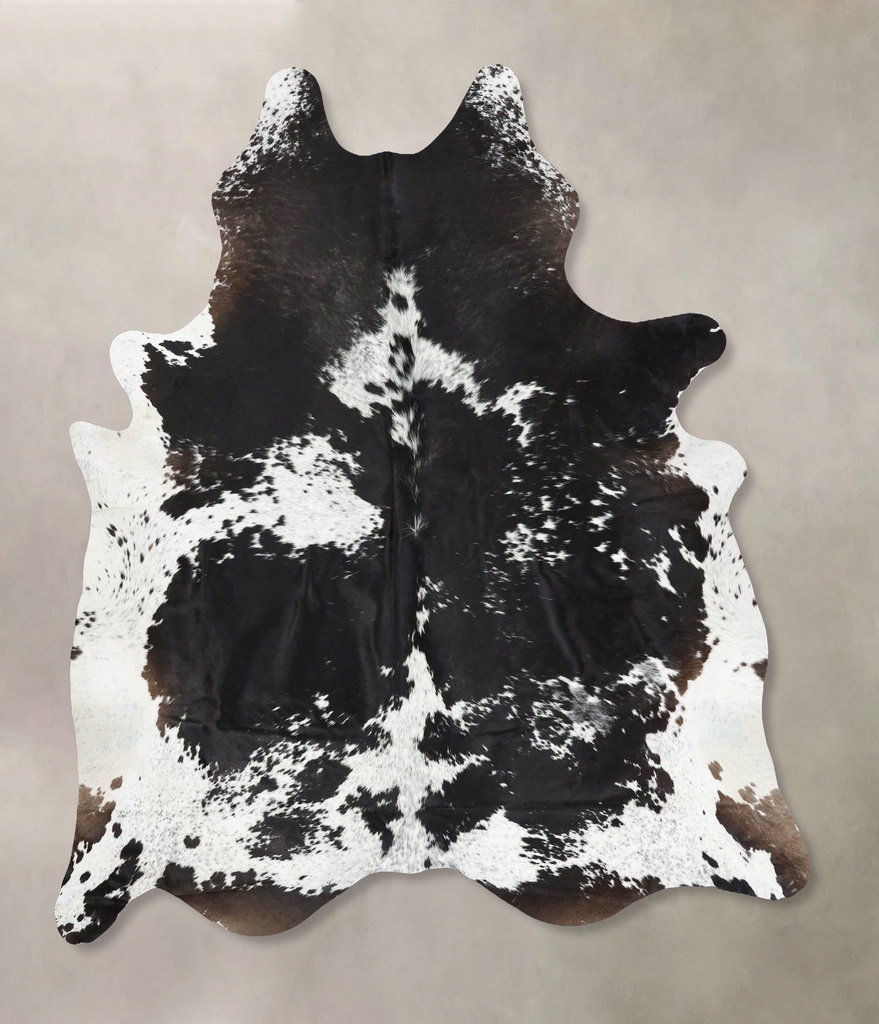 Black and White XX-Large Brazilian Cowhide Rug 9'2"H x 7'4"W #B12824 by Hudson Hides
