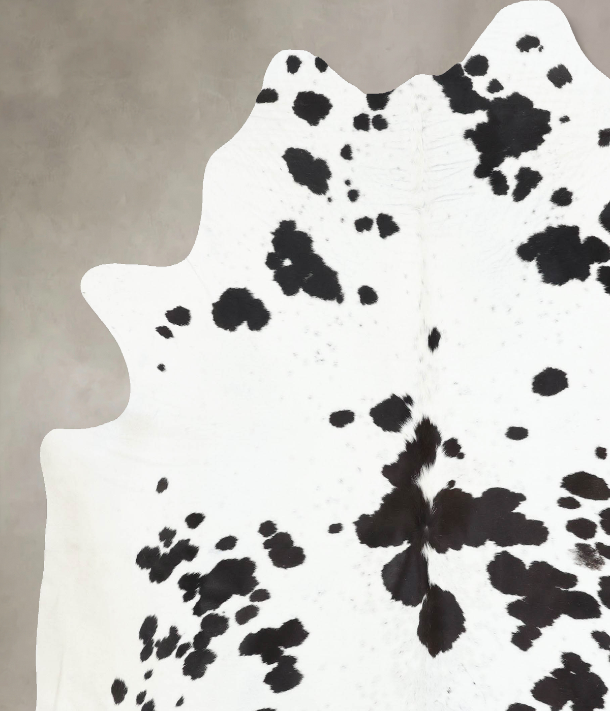 Black and White XX-Large Brazilian Cowhide Rug 8'0"H x 7'1"W #B12826 by Hudson Hides