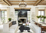 Black and White X-Large Brazilian Cowhide Rug 8'0"H x 6'1"W #B12829 by Hudson Hides