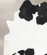 Black and White XX-Large Brazilian Cowhide Rug 8'1"H x 6'3"W #B12830 by Hudson Hides