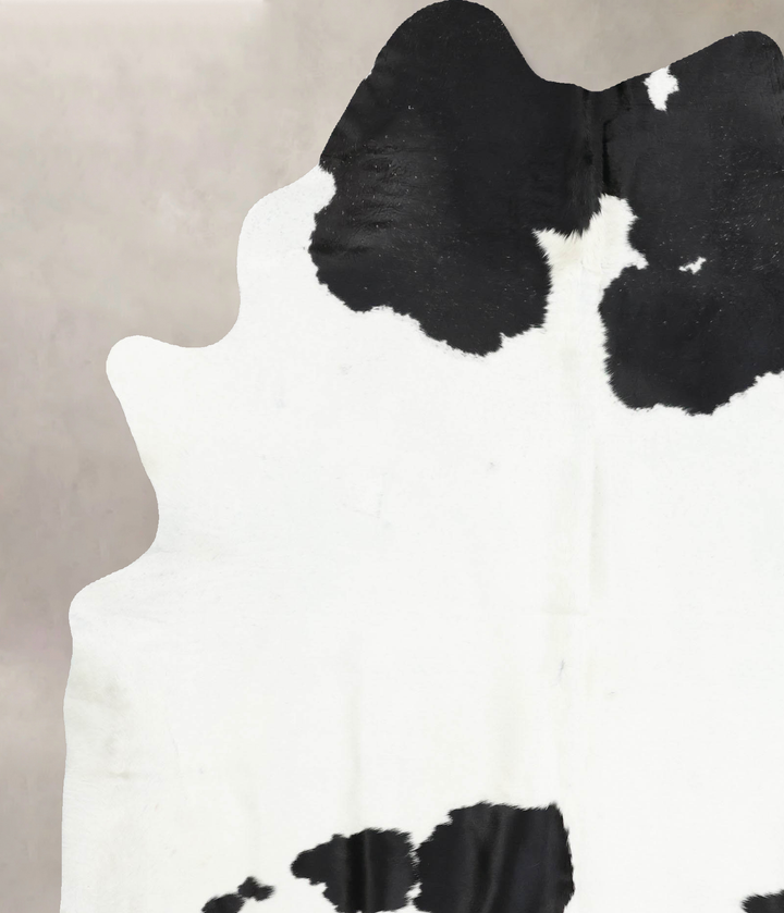 Black and White XX-Large Brazilian Cowhide Rug 8'1"H x 6'3"W #B12830 by Hudson Hides
