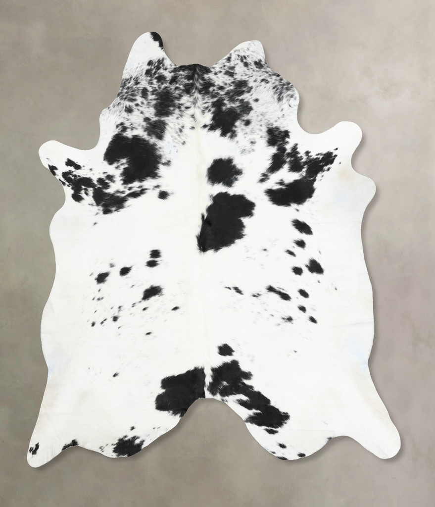 Black and White XX-Large Brazilian Cowhide Rug 8'6"H x 7'0"W #B12833 by Hudson Hides