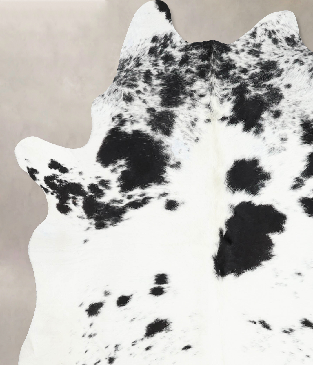 Black and White XX-Large Brazilian Cowhide Rug 8'6"H x 7'0"W #B12833 b