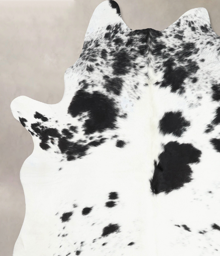 Black and White XX-Large Brazilian Cowhide Rug 8'6"H x 7'0"W #B12833 by Hudson Hides