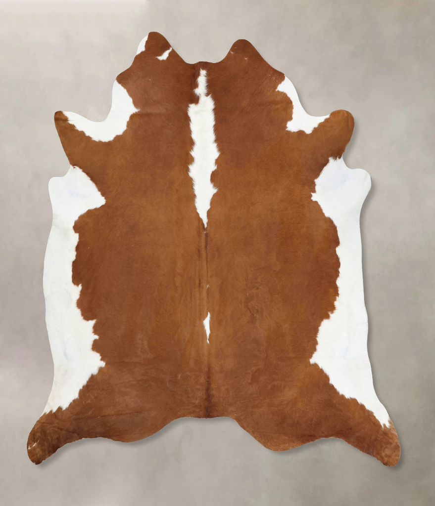 Hereford XX-Large Brazilian Cowhide Rug 8'2"H x 7'8"W #B12839 by Hudson Hides