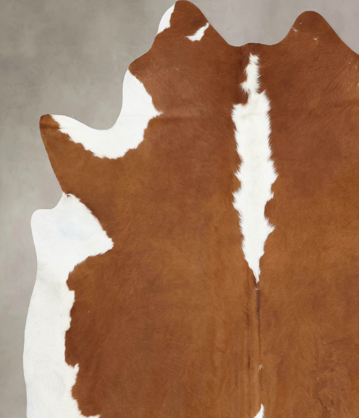 Hereford XX-Large Brazilian Cowhide Rug 8'2"H x 7'8"W #B12839 by Hudson Hides