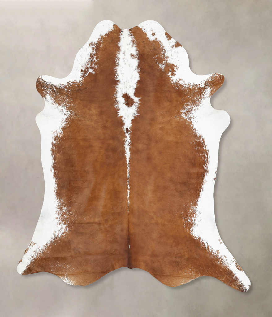 Hereford XX-Large Brazilian Cowhide Rug 7'11"H x 7'0"W #B12840 by Hudson Hides
