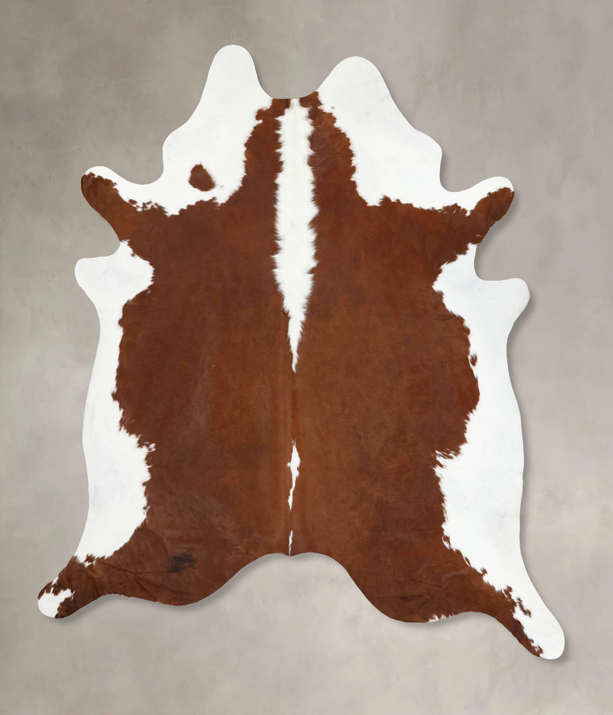 Hereford XX-Large Brazilian Cowhide Rug 9'2"H x 7'8"W #B12841 by Hudson Hides