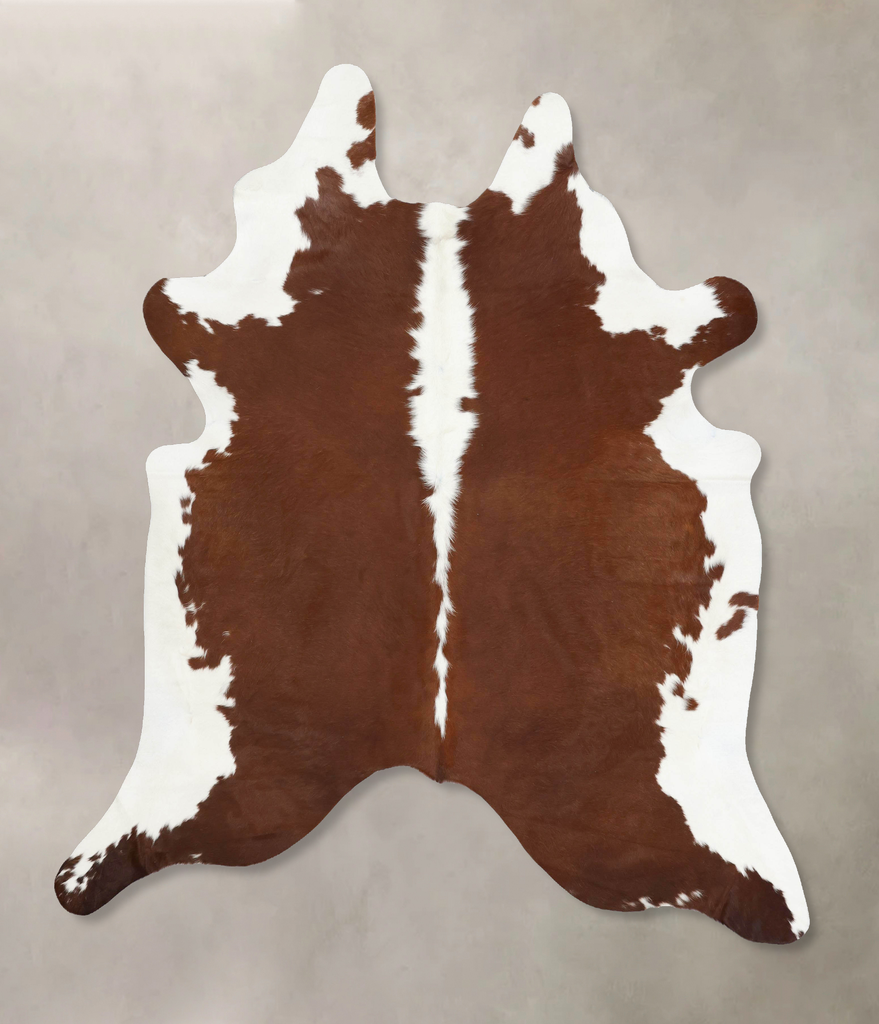 Hereford XX-Large Brazilian Cowhide Rug 7'11"H x 7'0"W #B12843 by Hudson Hides