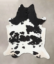 Black and White XX-Large Brazilian Cowhide Rug 8'1"H x 6'7"W #B12844 by Hudson Hides