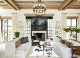 Black and White XX-Large Brazilian Cowhide Rug 8'6"H x 6'11"W #B12845 by Hudson Hides